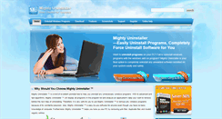 Desktop Screenshot of mightyuninstaller.com